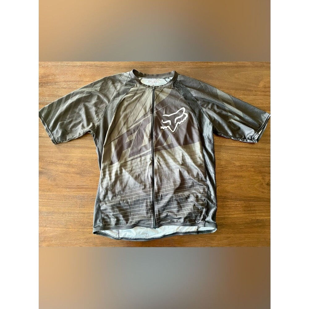 Fox Lightweight Short-Sleeve Cycling Jersey - Grey/Black